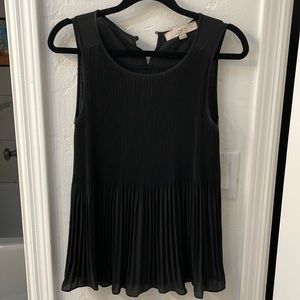 Black tiered blouse